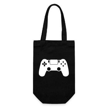 Gamepad Gamer - Gift Bag for Bottles - black - Front