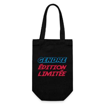 Limitierte Auflage GENDRE - Geschenkbeutel für Flaschen - Schwarz - Vorne