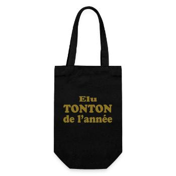 ELU TONTON DE L'ANNEE - Sac à bouteille - noir - Devant