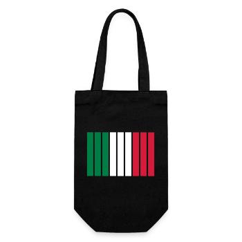 Rayures Italie - Sac à bouteille - noir - Devant