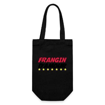 FRANGIN d'amour - Sac à bouteille - noir - Devant