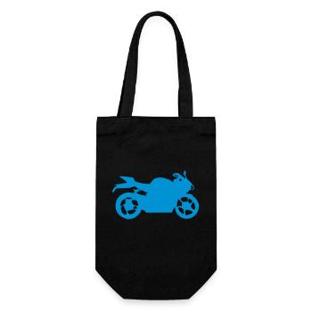 Motorcycle Silhouette - Gift Bag for Bottles - black - Front
