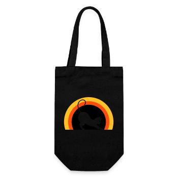 Chat > graphique vectoriel ! Chat - Sac à bouteille - noir - Devant