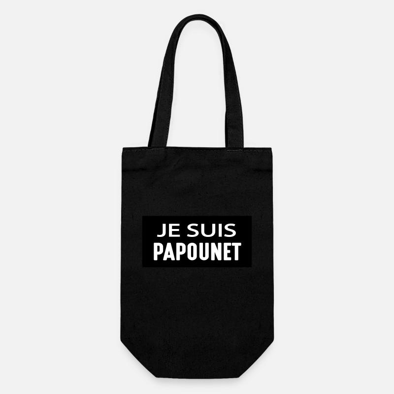 JE SUIS PAPOUNET - Sac à bouteille - noir