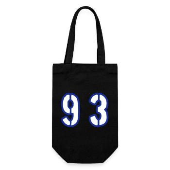 93 Number Symbol - Gift Bag for Bottles - black - Front