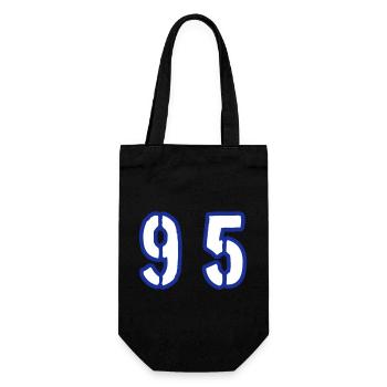 95 Number Symbol - Gift Bag for Bottles - black - Front