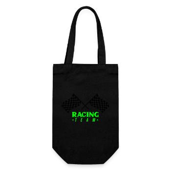 Racing Flag Team - Gift Bag for Bottles - black - Front