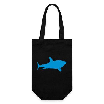 Shark Hai - Geschenkbeutel für Flaschen - Schwarz - Vorne