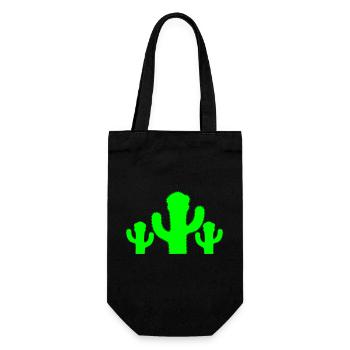 3 Cactus Cactus Épineux Desert Stinger Plantes - Sac à bouteille - noir - Devant
