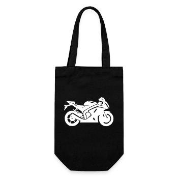motorrad - Geschenkbeutel für Flaschen - Schwarz - Vorne