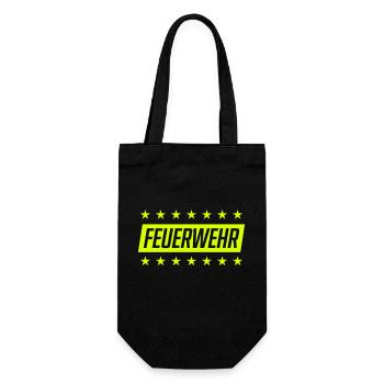 fire brigade - Gift Bag for Bottles - black - Front