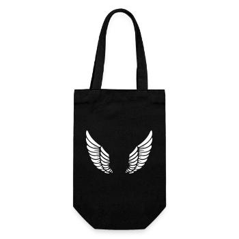 wing - Gift Bag for Bottles - black - Front