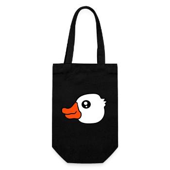 Duck Swimming Lake River Water Sea Holiday Fun - Gift Bag for Bottles - black - Front