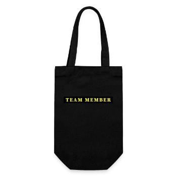 Team Member - Gift Bag for Bottles - black - Front