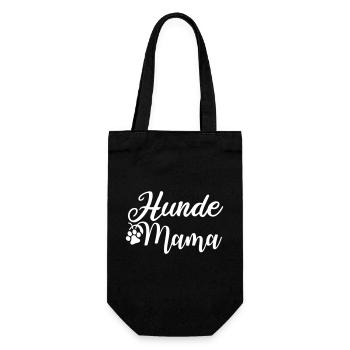 Chiens Maman Patte - Sac à bouteille - noir - Devant
