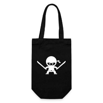 ninja - Geschenkbeutel für Flaschen - Schwarz - Vorne