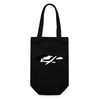 Glider Glider Flying Glider Pilot Ka6 - Gift Bag for Bottles - black - Front
