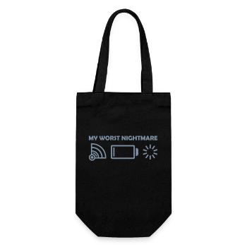 Logos my worst nightmare - Gift Bag for Bottles - black - Front