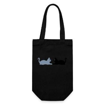 Équipe Yin Yang Cats - Sac à bouteille - noir - Devant