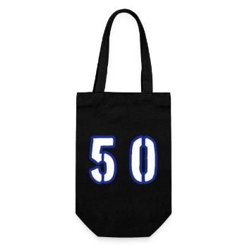 Symbole de 50 chiffres - Sac à bouteille - noir - Devant