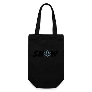 Snow Frost - Gift Bag for Bottles - black - Front