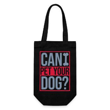 Caressez votre chien en disant - Sac à bouteille - noir - Devant