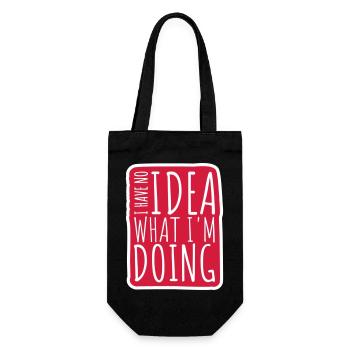 I Have No Idea - Gift Bag for Bottles - black - Front