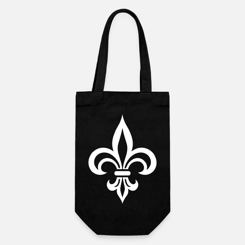 Fleur de Lis Grace - Geschenkbeutel für Flaschen - Schwarz