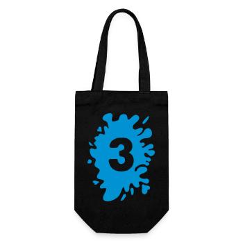 Blobs 3 - Gift Bag for Bottles - black - Front