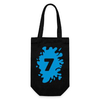 Blobs 7 - Gift Bag for Bottles - black - Front