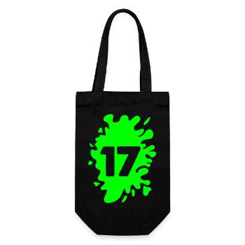Blobs 17 - Gift Bag for Bottles - black - Front