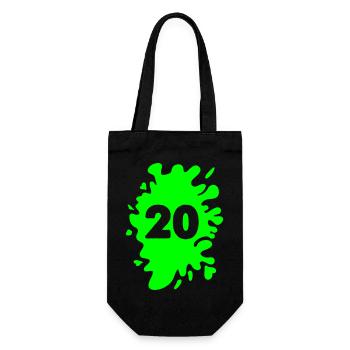 Blobs 20 - Gift Bag for Bottles - black - Front