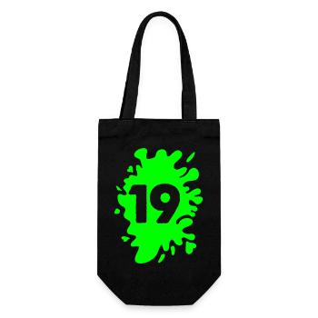 blob 19 - Gift Bag for Bottles - black - Front