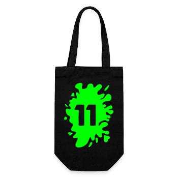 klecks 11 - Geschenkbeutel für Flaschen - Schwarz - Vorne