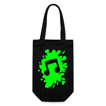 Blobs de notes de musique - Sac à bouteille - noir - Devant