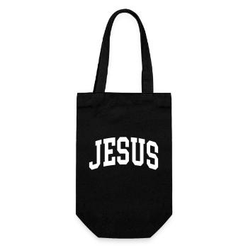 Jesus - Geschenkbeutel für Flaschen - Schwarz - Vorne