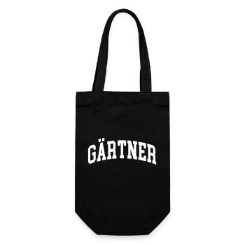 Gärtner - Geschenkbeutel für Flaschen - Schwarz - Vorne