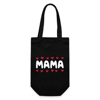 Mom - Gift Bag for Bottles - black - Front