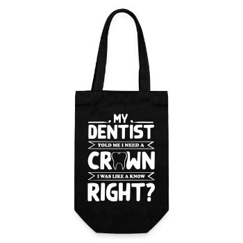 My Dentist - Gift Bag for Bottles - black - Front