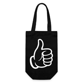like hand - Gift Bag for Bottles - black - Front