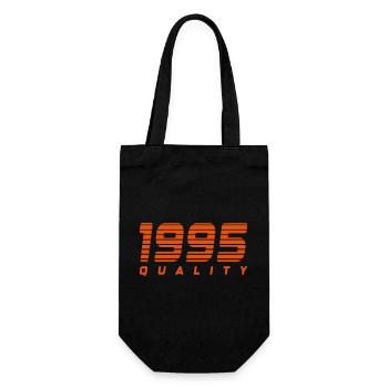 1995 quality | Farbe änderbar - Geschenkbeutel für Flaschen - Schwarz - Vorne