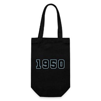 1950 Jahr Geburtstag - Geschenkbeutel für Flaschen - Schwarz - Vorne