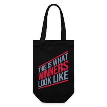 What Winners Look Like - Geschenkbeutel für Flaschen - Schwarz - Vorne