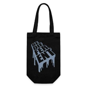 Be different Logo Design - Gift Bag for Bottles - black - Front