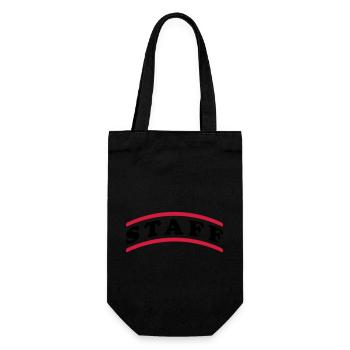 Staff Mitarbeiter - Gift Bag for Bottles - black - Front