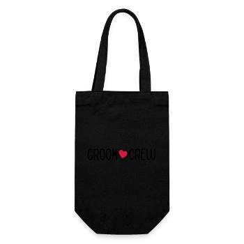 Groom Crew - Geschenkbeutel für Flaschen - Schwarz - Vorne