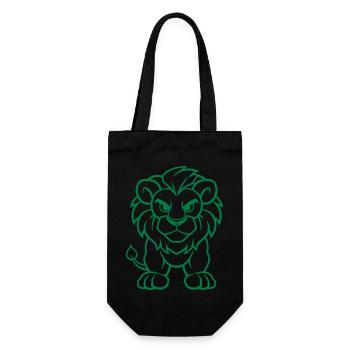 Bande dessinée du lion - Sac à bouteille - noir - Devant