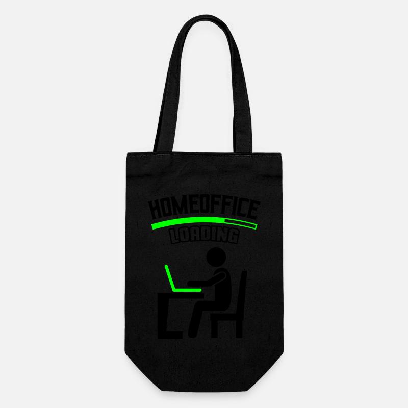 Arbeit Büro Homeoffice Loading - Geschenkbeutel für Flaschen - Schwarz