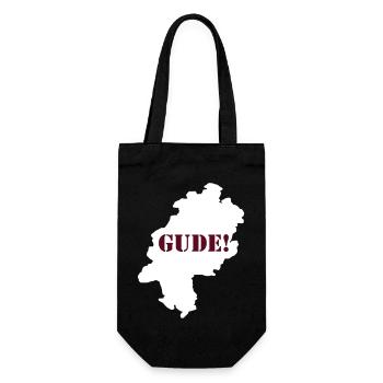 Gude! - Geschenkbeutel für Flaschen - Schwarz - Vorne