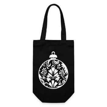 Boule de Noël - Sac à bouteille - noir - Devant